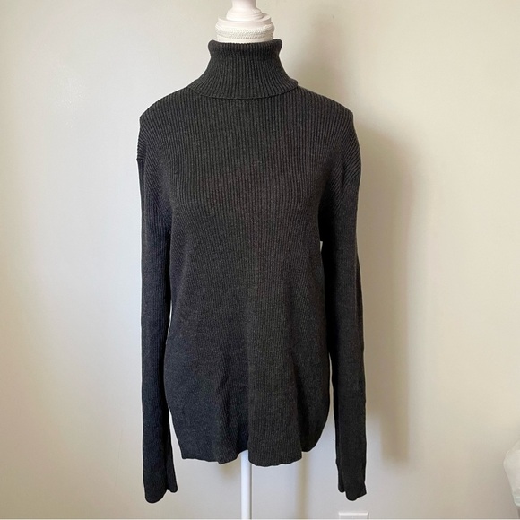 Ralph Lauren Black Label Designer Ribbed Long Sleeve Turtleneck Sweater - Picture 1 of 8